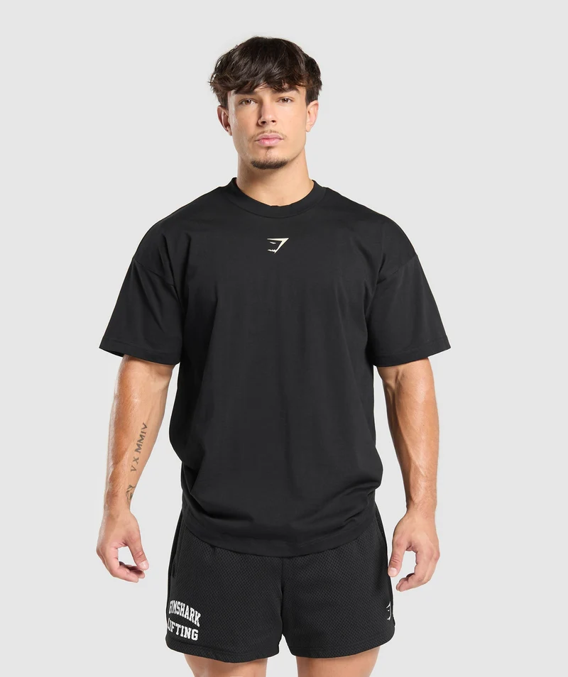 Gymshark Strength Department Graphic T-Shirt - Black