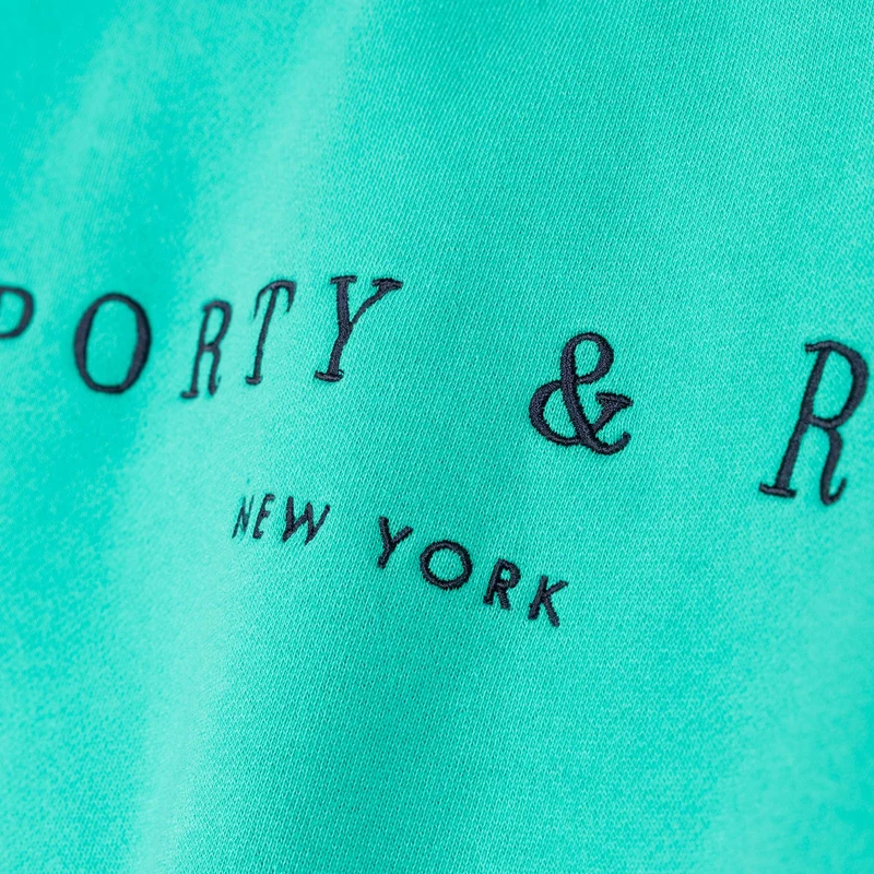 Sporty & Rich Title Embroidered Crewneck
