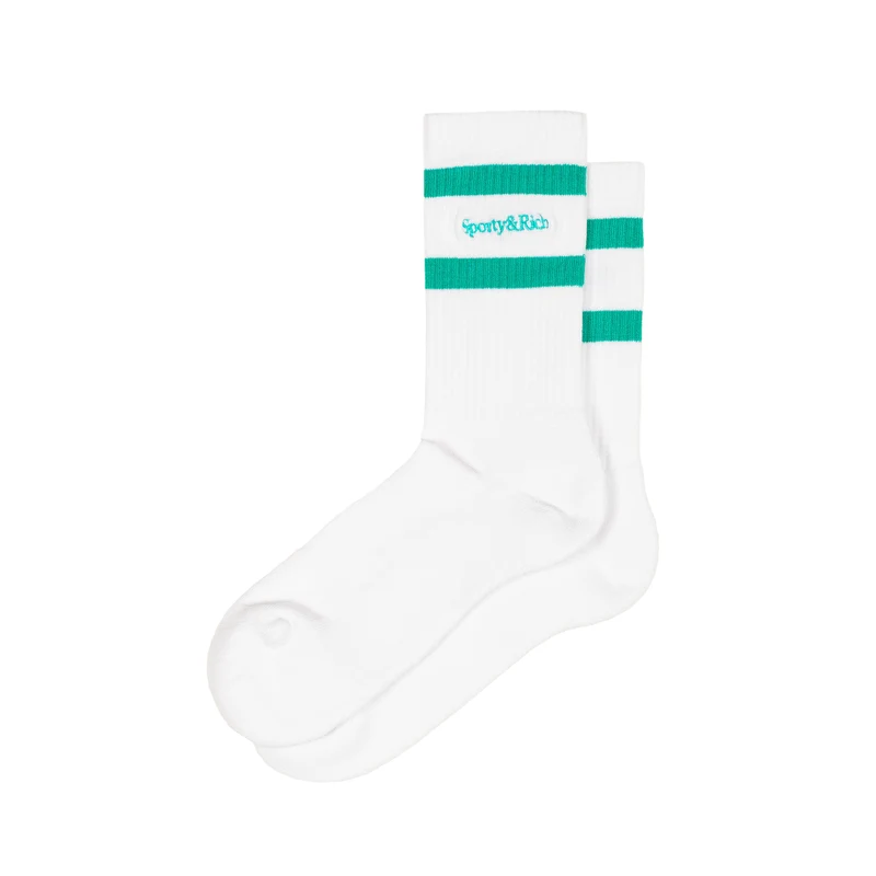 Sporty & Rich Serif Logo Socks