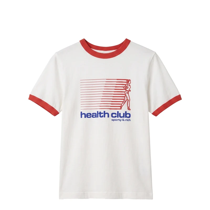 Sporty & Rich Bold Health Soft Ringer Tee