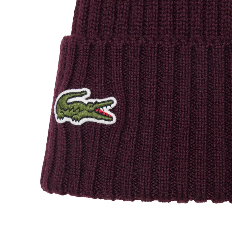Lacoste Rib Knit Beanie