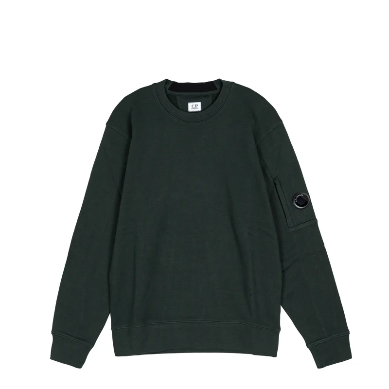 C.P. Company Diagonal Raised Fleece Crew Neck Lens Sweatshirt