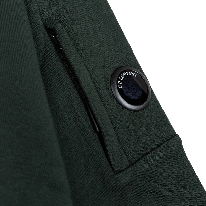 C.P. Company Diagonal Raised Fleece Crew Neck Lens Sweatshirt