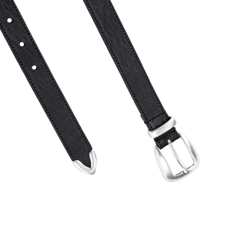 Molebo Soft Leather Triple Hardware Belt