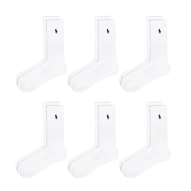 Polo Ralph Lauren Crew Socks 6 Pack