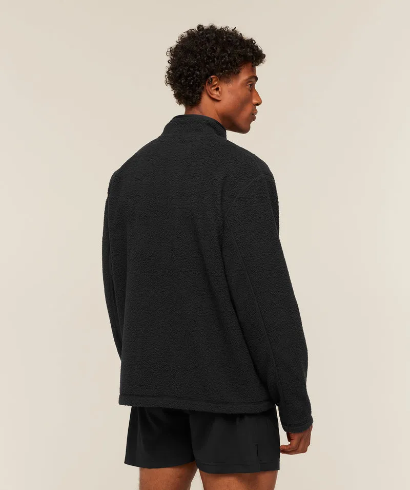 Gymshark Fleece Zip Through Jacket - Black