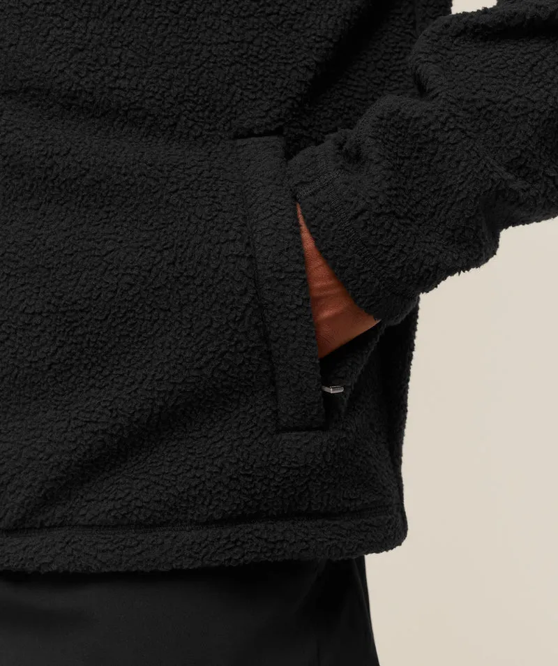 Gymshark Fleece Zip Through Jacket - Black