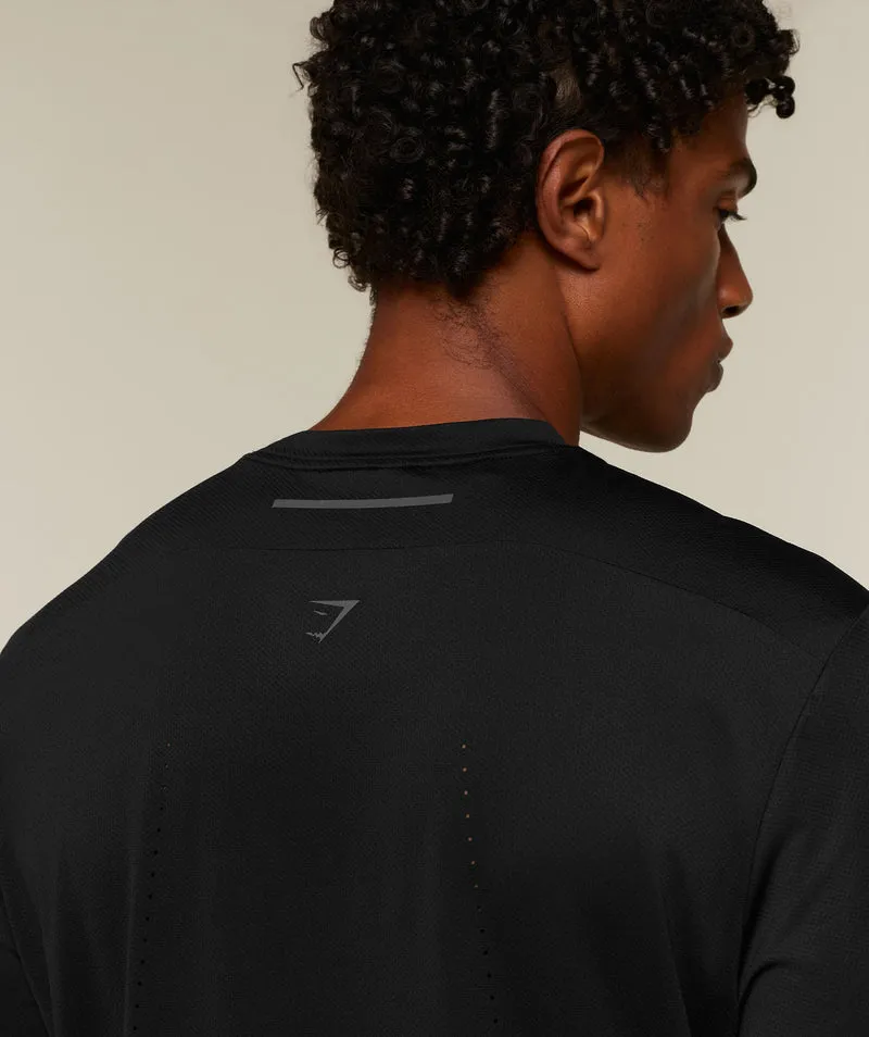 Gymshark Running Elite Long Sleeve T-Shirt - Black