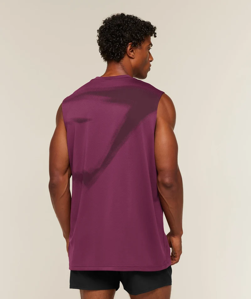 Gymshark Motion Blur Graphic Tank - Strength Pink