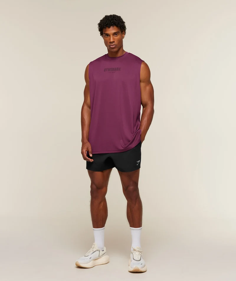 Gymshark Motion Blur Graphic Tank - Strength Pink