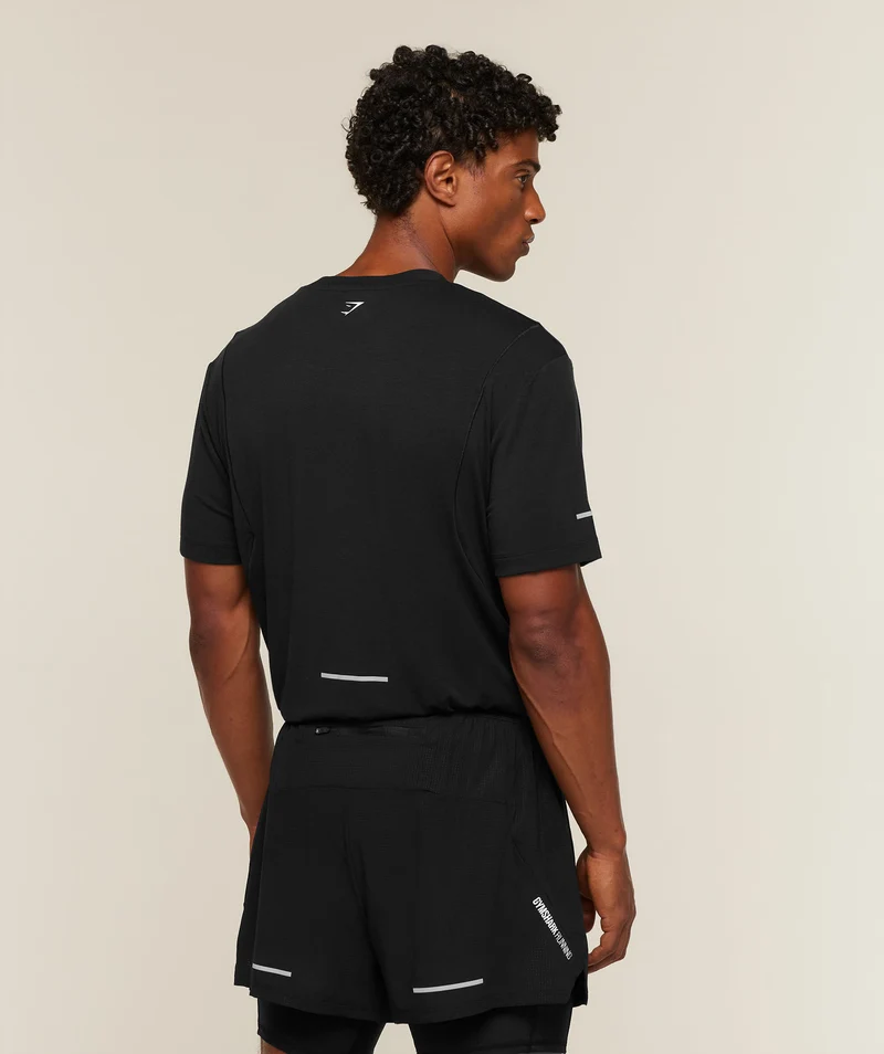 Gymshark Super Soft Running T-Shirt - Black