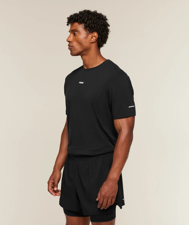 Gymshark Super Soft Running T-Shirt - Black