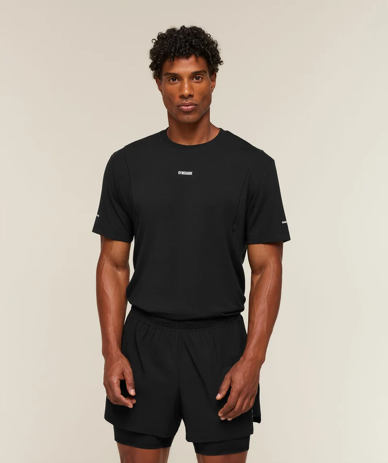 Gymshark Super Soft Running T-Shirt - Black