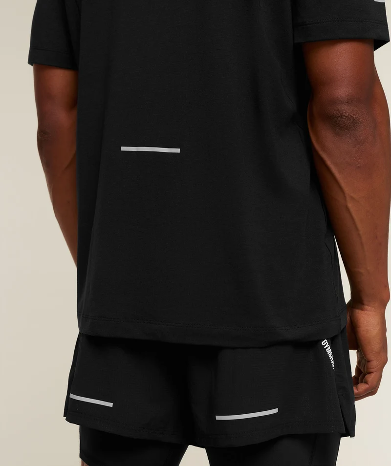 Gymshark Super Soft Running T-Shirt - Black