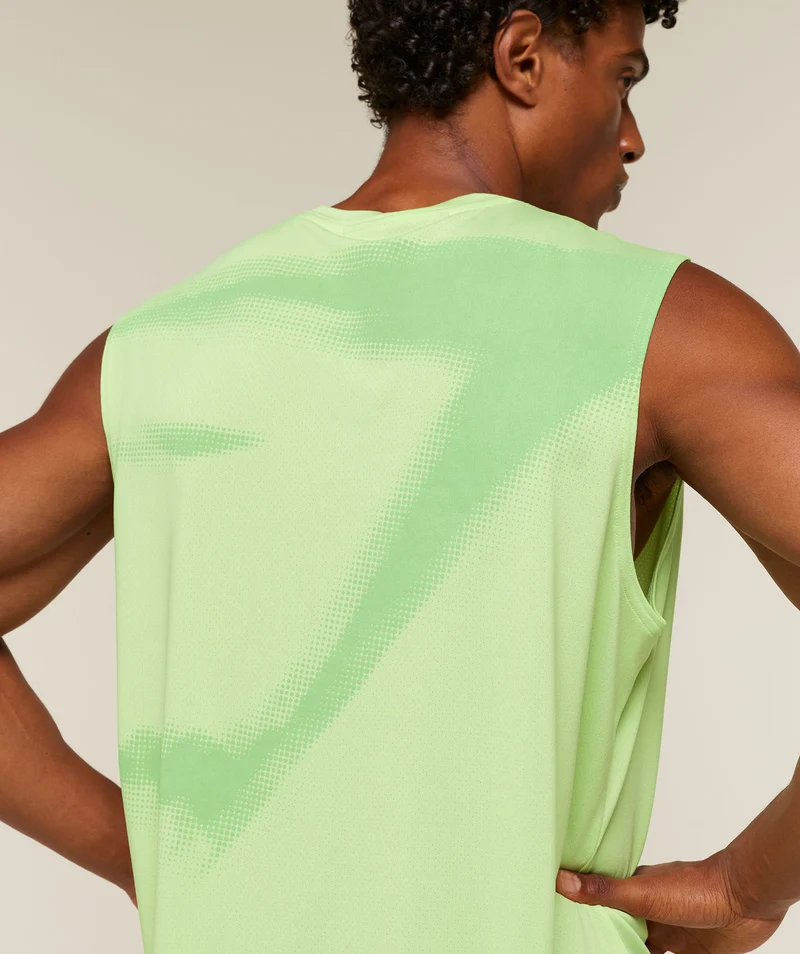 Gymshark Motion Blur Graphic Tank - Pace Green