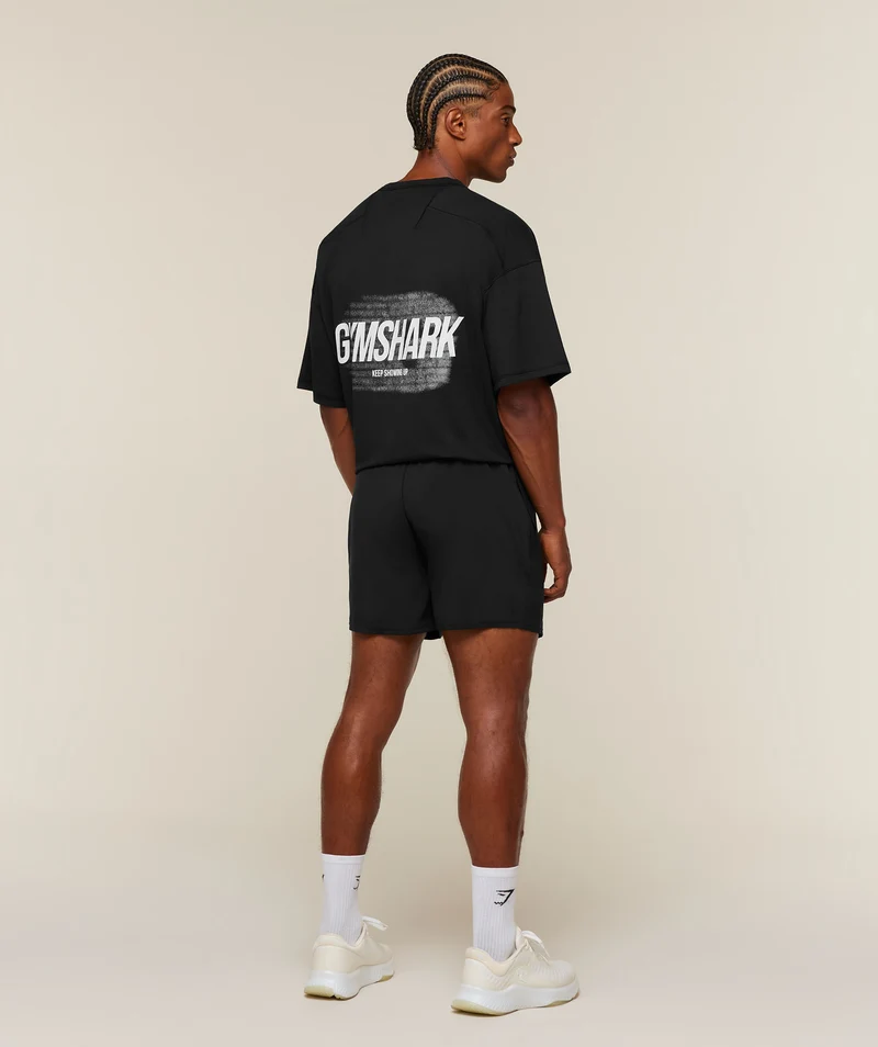 Gymshark Hybrid T-Shirt - Black