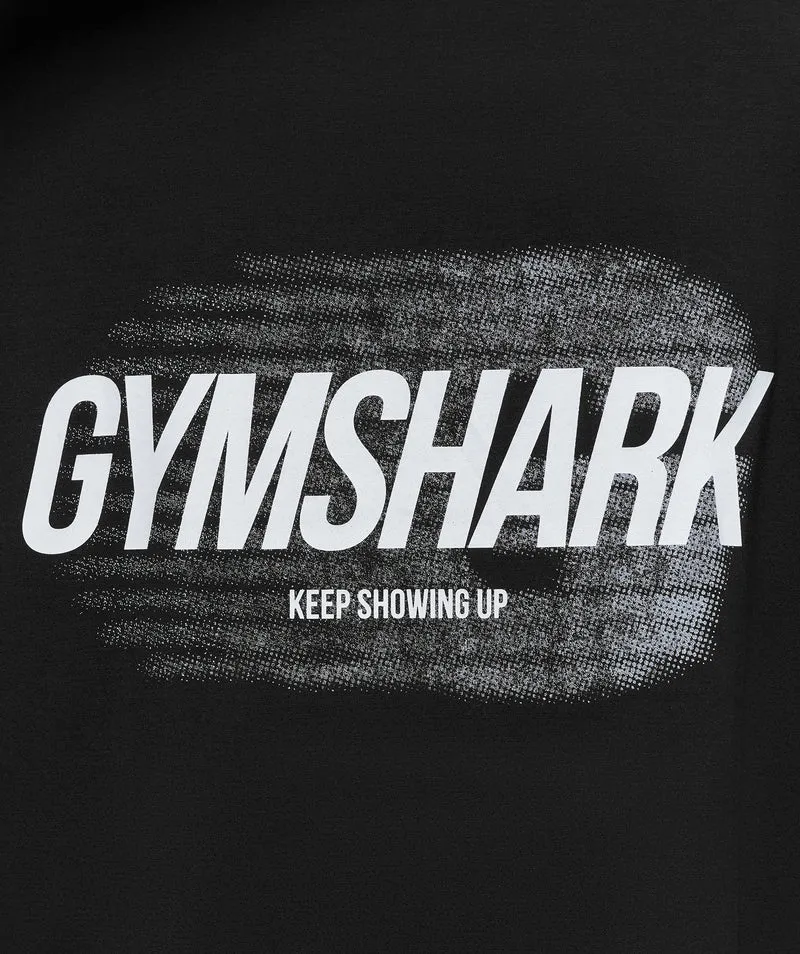 Gymshark Hybrid T-Shirt - Black