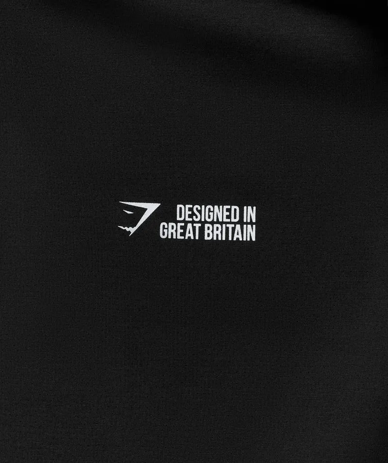Gymshark Hybrid T-Shirt - Black