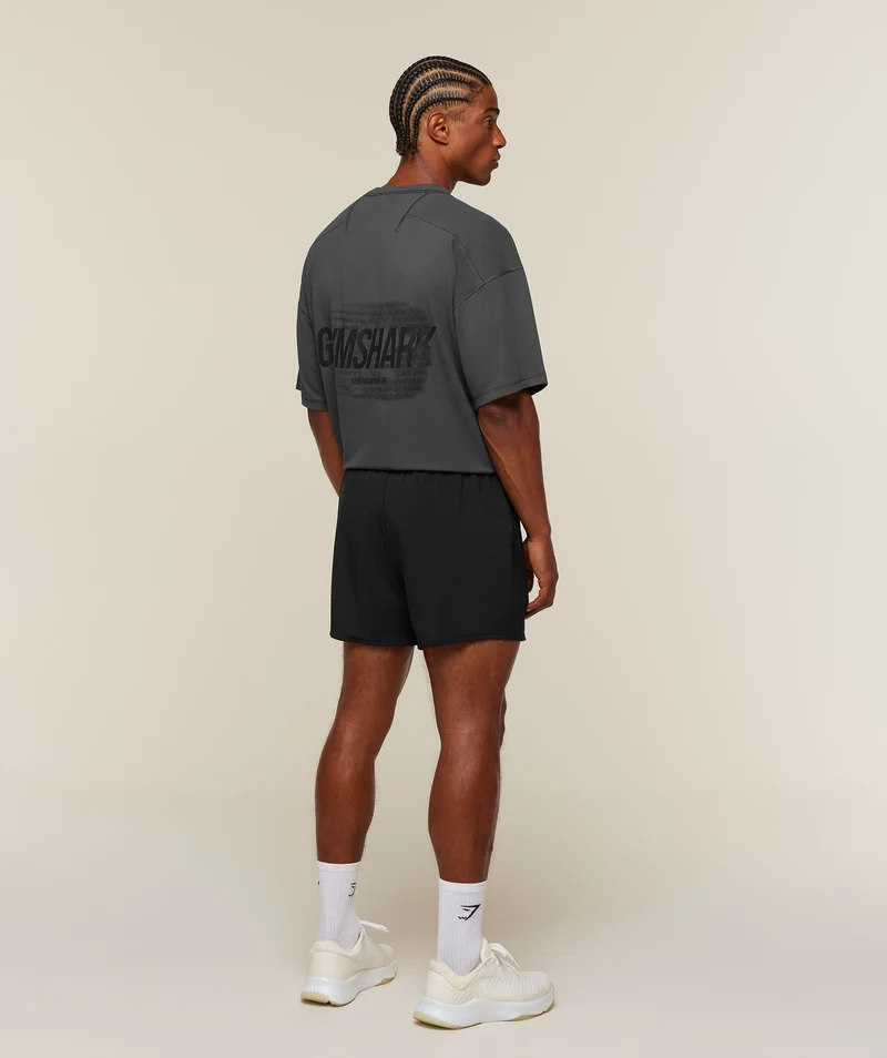 Gymshark Hybrid T-Shirt - Onyx Grey