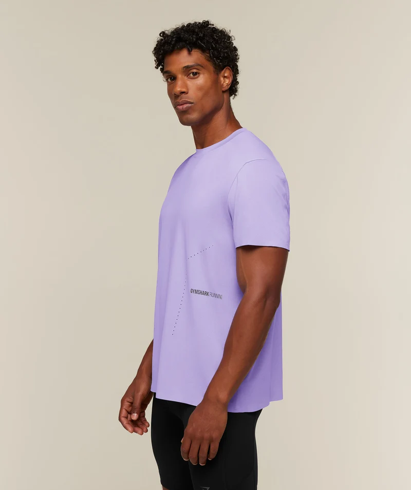 Gymshark Running Elite T-Shirt - Pace Purple