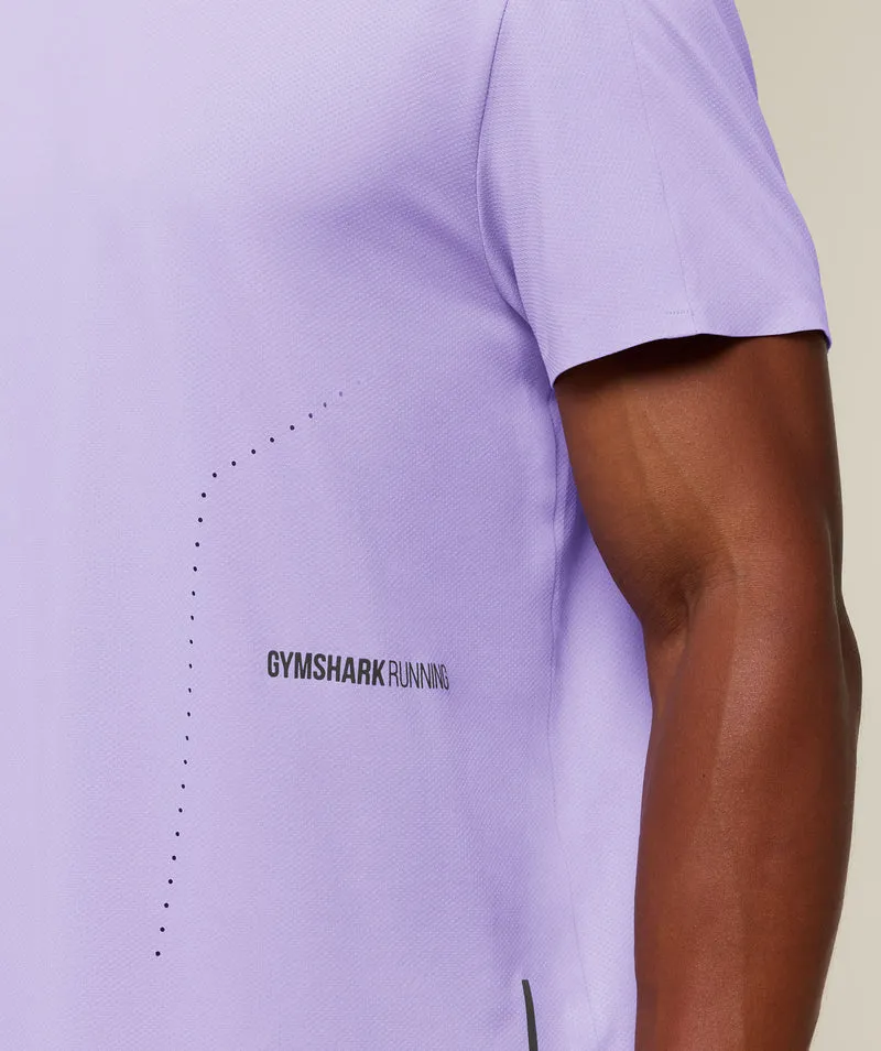 Gymshark Running Elite T-Shirt - Pace Purple