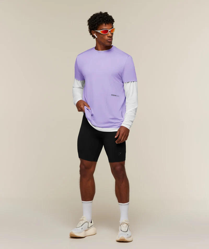 Gymshark Running Elite T-Shirt - Pace Purple