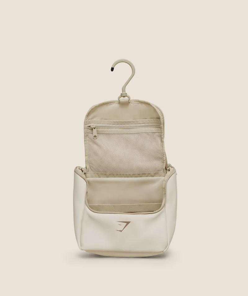 Gymshark Sleek Washbag - Chalk Beige