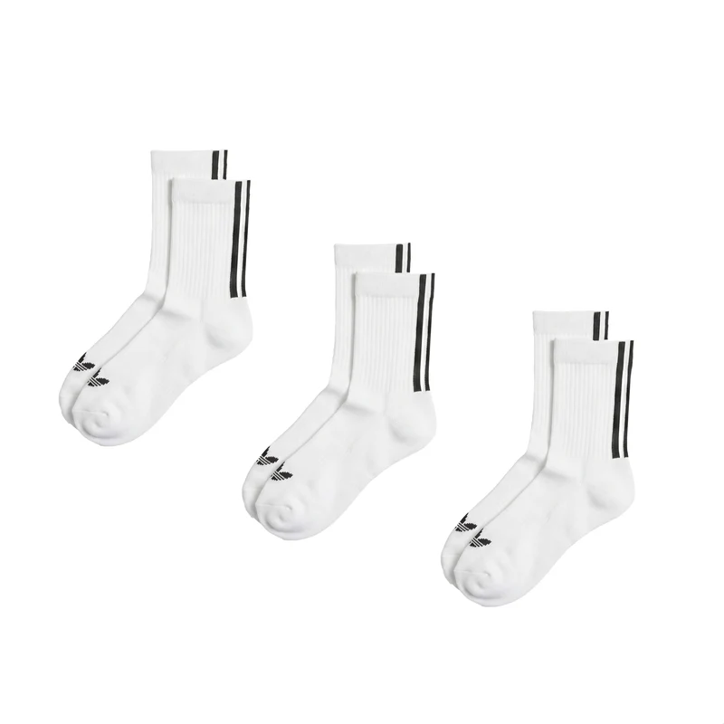 Adidas Quarter 3 Back Stripes Socks 3 Pairs