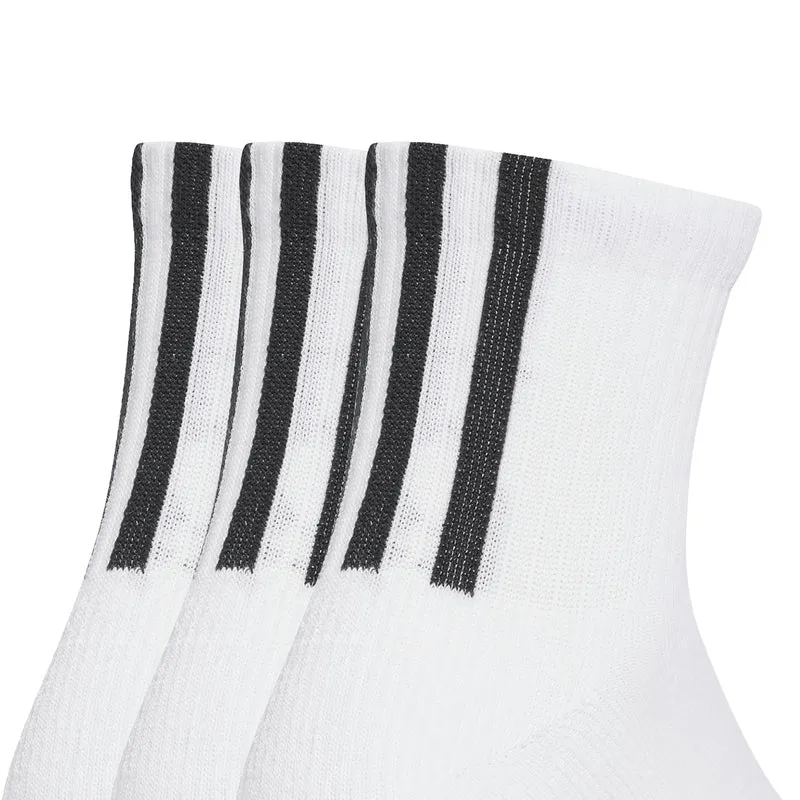 Adidas Quarter 3 Back Stripes Socks 3 Pairs