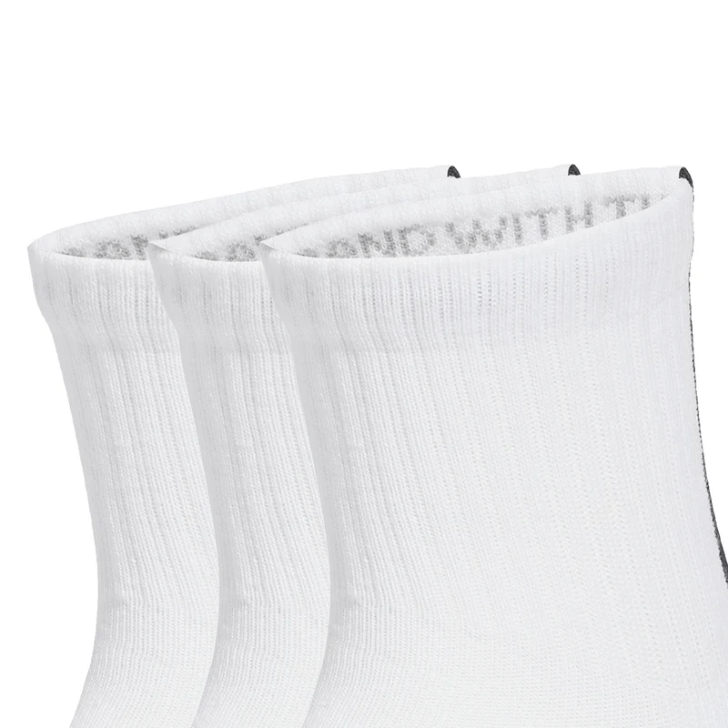 Adidas Quarter 3 Back Stripes Socks 3 Pairs