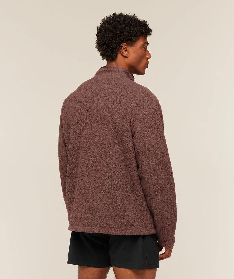 Gymshark Fleece Zip Through Jacket - Espresso Brown