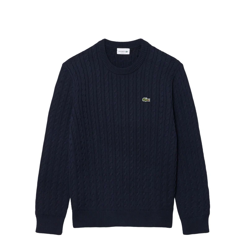 Lacoste Cable Knit Cotton Sweater