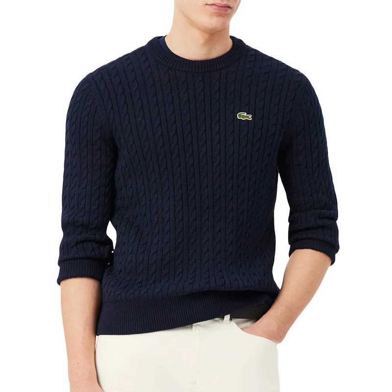 Lacoste Cable Knit Cotton Sweater