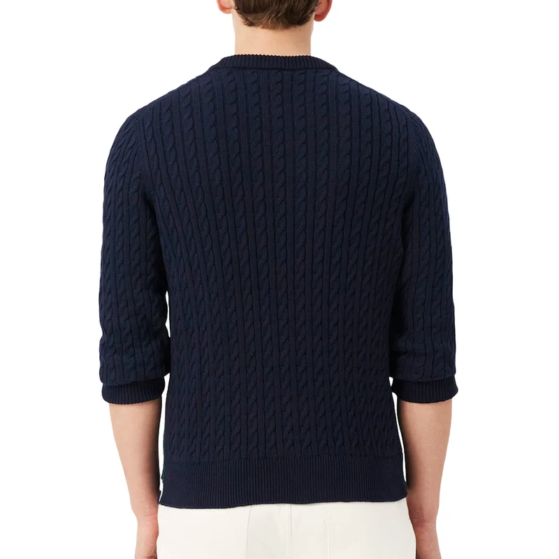 Lacoste Cable Knit Cotton Sweater