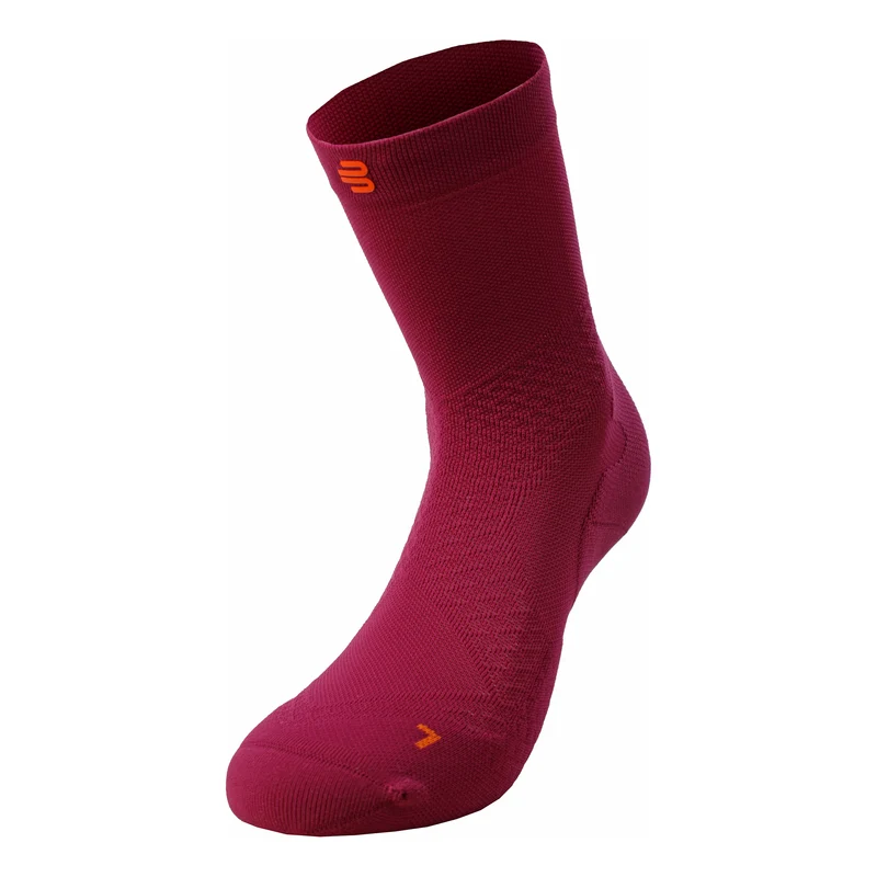 Ultralight Mid Cut Laufsocken Damen-Berry