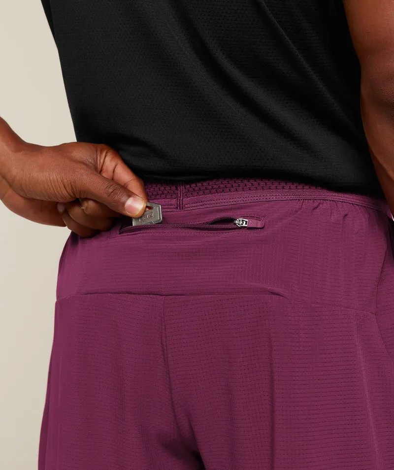 Gymshark Running 4" 2-in-1 Shorts - Strength Pink/Cherry Purple