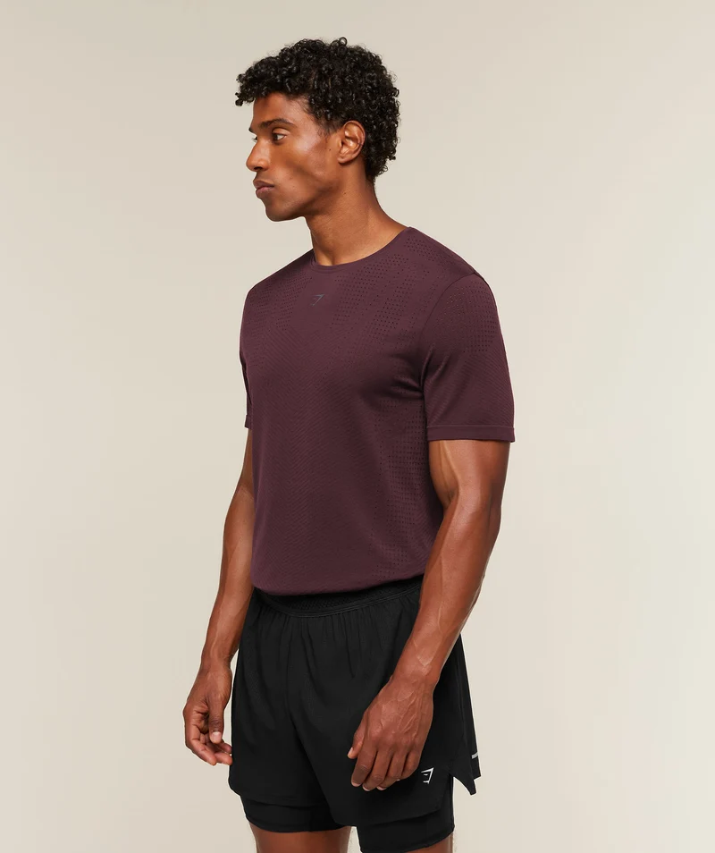 Gymshark Seamless Running T-Shirt - Cherry Purple