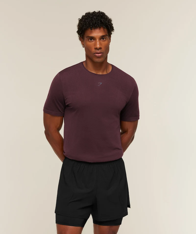 Gymshark Seamless Running T-Shirt - Cherry Purple