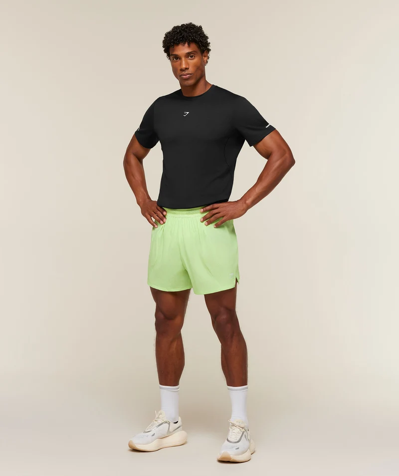 Gymshark Running 5" Shorts - Pace Green