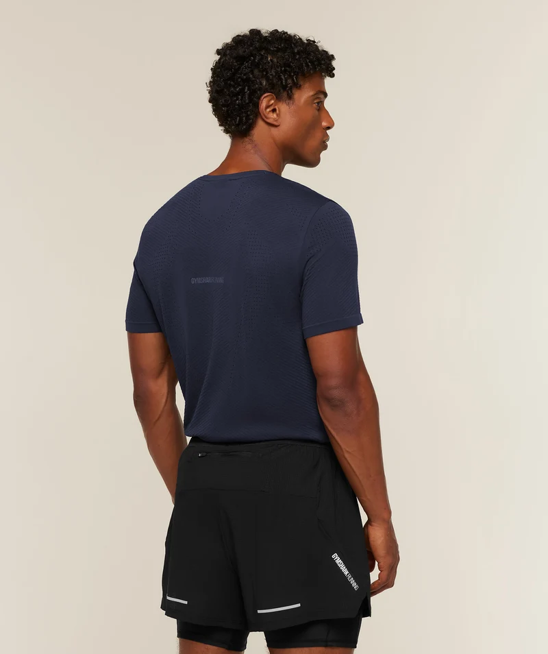 Gymshark Seamless Running T-Shirt - Heavy Blue