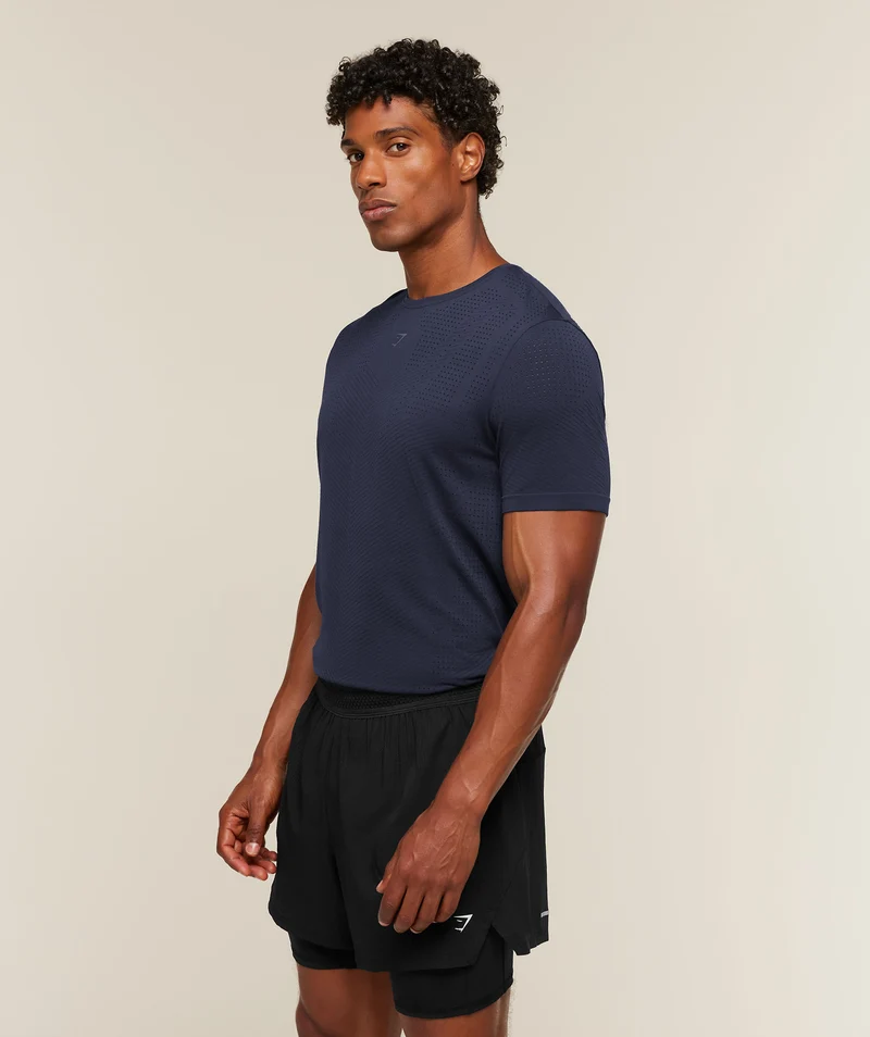Gymshark Seamless Running T-Shirt - Heavy Blue