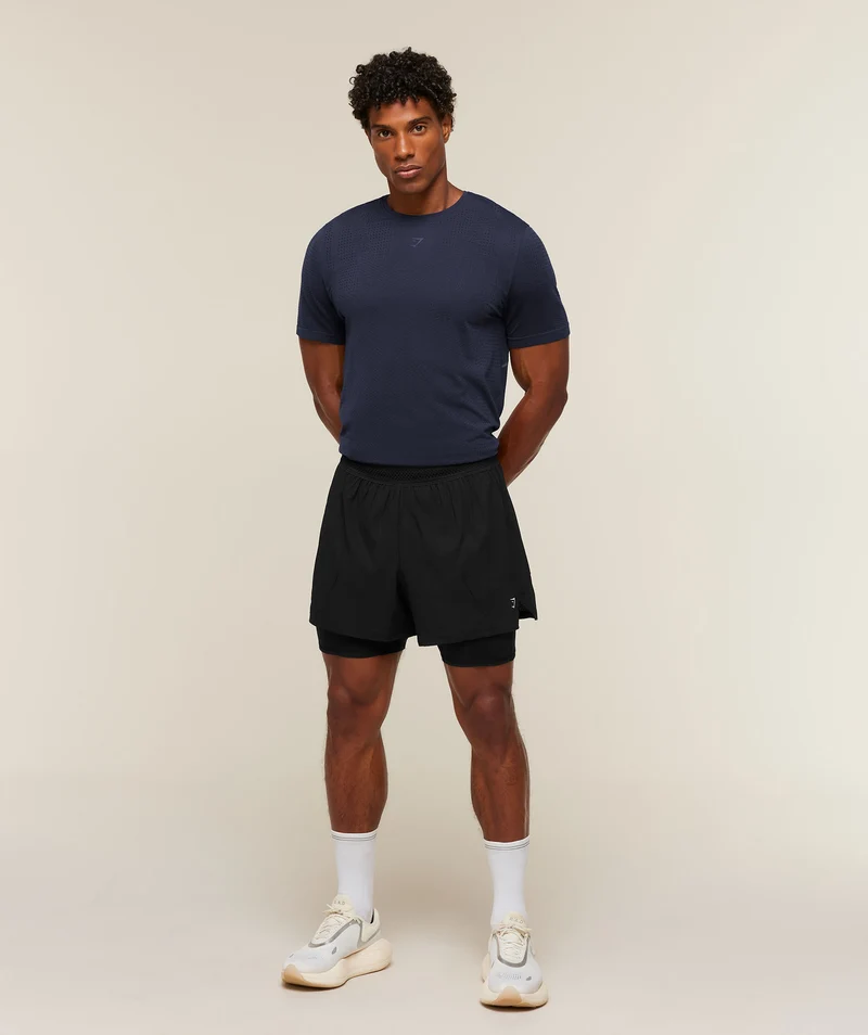 Gymshark Seamless Running T-Shirt - Heavy Blue
