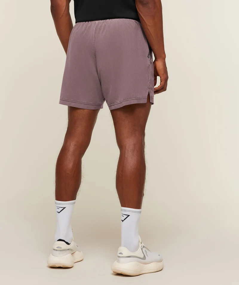 Gymshark Sport Washed Shorts - Cherry Purple/Wash