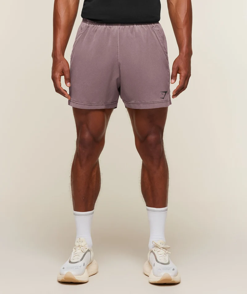 Gymshark Sport Washed Shorts - Cherry Purple/Wash
