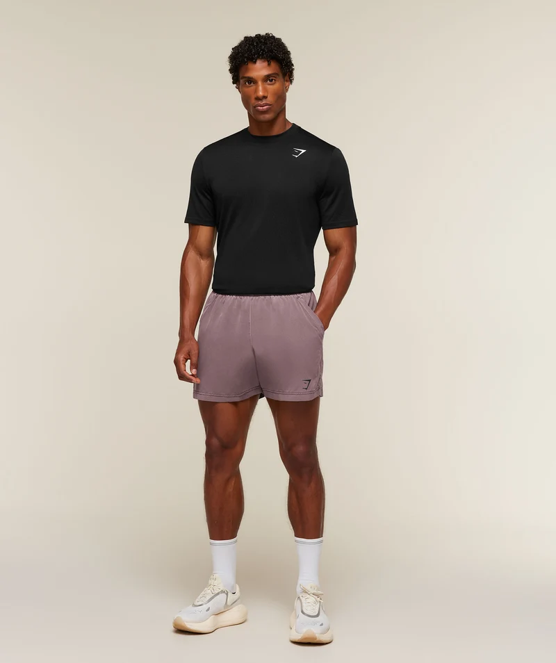 Gymshark Sport Washed Shorts - Cherry Purple/Wash