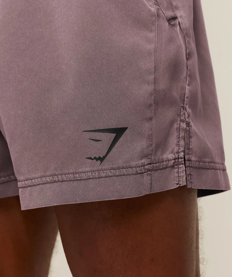 Gymshark Sport Washed Shorts - Cherry Purple/Wash
