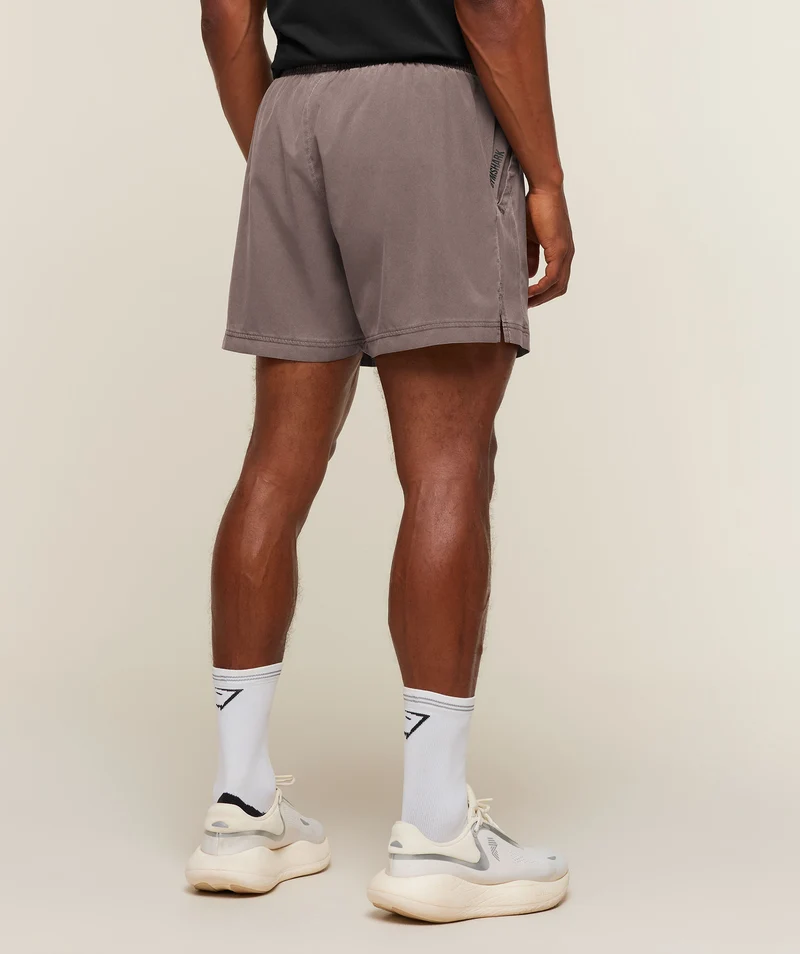 Gymshark Sport Washed Shorts - Soft Brown/Wash