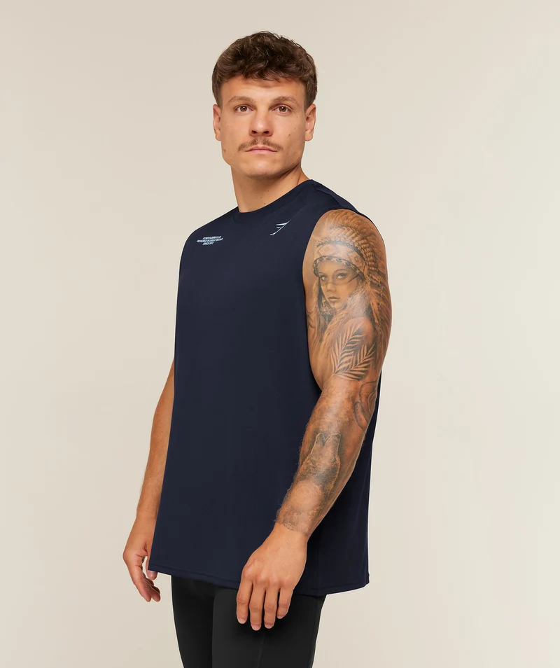 Gymshark Conditioning Club Tank - Heavy Blue/Tranquil Blue