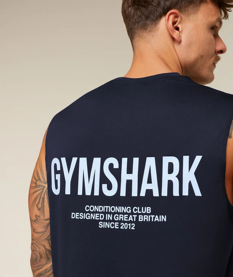 Gymshark Conditioning Club Tank - Heavy Blue/Tranquil Blue