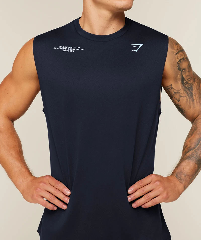 Gymshark Conditioning Club Tank - Heavy Blue/Tranquil Blue